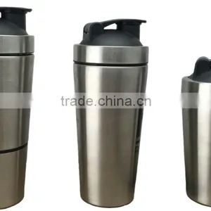 Low MOQ Airtight Premier Protein 750ml 24oz #304 18/8 Stainless Steel BPA Free Water Bottle Shaker Workouts Athletic Nutrition thumbnail-1