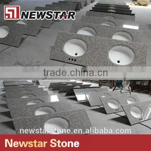 Newstar Bainbrook Brown Granite Hotel Bathroom Vanity Top thumbnail-1