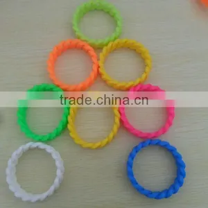 Customized Design Silicone Twist Beaded Bracelet thumbnail-1