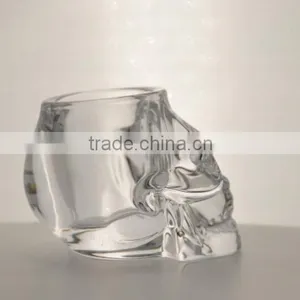 Wholesale High Quality Crystal Skull Candle Candle Holder for Halloween thumbnail-2