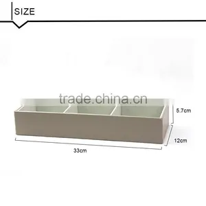 Faux Leather International 3-Compartment Organizer Tray, Drawer Organizer thumbnail-3