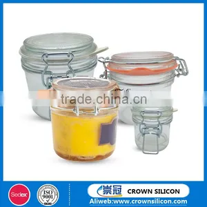 80ml 300ml 350 Glass Storage Jar Sealed Cans With Silicone Seal Rign thumbnail-2