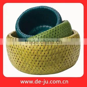 Handmade Knit Natural Bamboo Moses Basket thumbnail-1