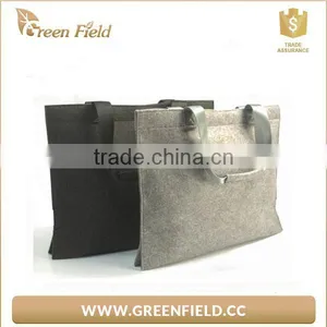 Good Quality Felt Fabric Tote Bag Elegant Felt Shopping Bag thumbnail-4