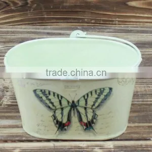 2015 Garden Decoration Paper Decal Galvanized Bucket Decorative Metal Buckets thumbnail-1