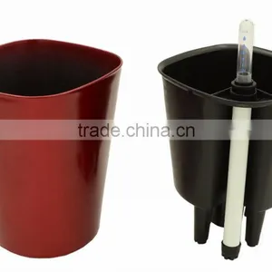 Self Watering Planter Flower Pot Water Level Indicator Home Office Pot thumbnail-2