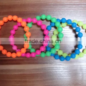 Newly Wear-resisting Colorful Silicone Bead Bracelet thumbnail-2