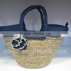 Natural Seagrass Handmade Fashion Beach Bag thumbnail-1
