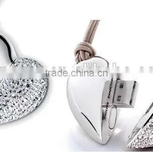 Luxury Gift Jewelry Heart Shape USB Stick thumbnail-1