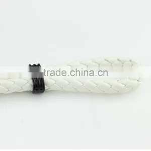 Hot Sale Mens PU Leather Bracelet Handmade Anchor Bracelet thumbnail-4