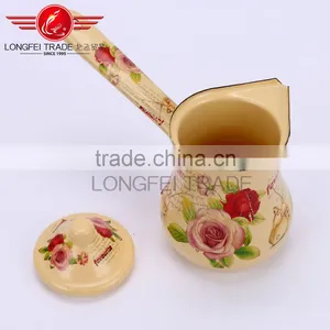 Red Color Arabic Induction Coffee Pot for Turkish Coffee With Lid thumbnail-6