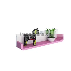 2017 New Design Home Wall Decoration U Shaped Floating Wall Shelf thumbnail-2