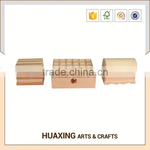 Modern Heart Shaped Wooden Box With Lock for Gift thumbnail-1