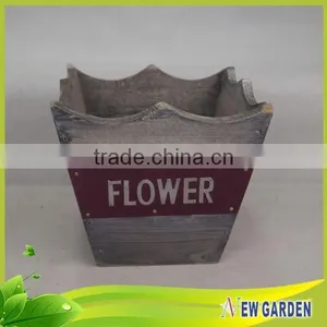 Multi-function Wood Flower Basket,Custom Recycled Plant Pot thumbnail-5