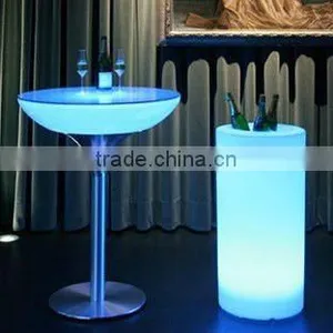 Flashing Plastic Led Cube Chair and Desk for Bar thumbnail-1