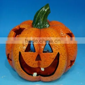 Ceramic Pumpkin With Halloween Designs JM111000 thumbnail-1