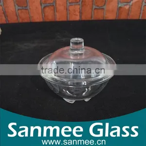 Good Price Clear Glass Salad Bowl With Lid thumbnail-1