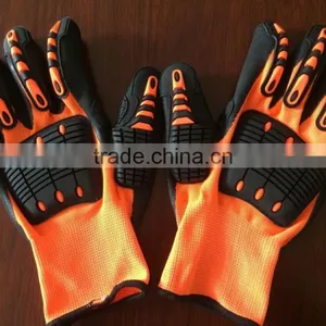 Cut Resistance Gloves ! TPR Back Impact Gloves thumbnail-3