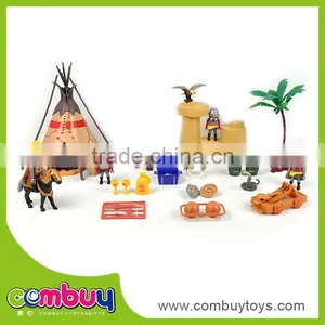 Kids Pretend Play Set Plastic Roman Miniature Castle Toy thumbnail-1