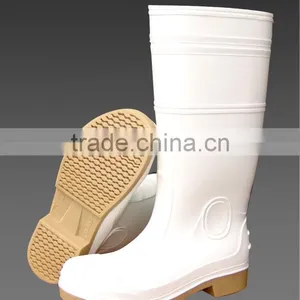 Yellow Steel Toe Steel Midsole Pvc Safety Boots thumbnail-4