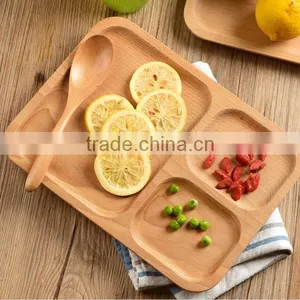 Eco-friendly 25x18.5x1cm Wooden Food Tray thumbnail-1