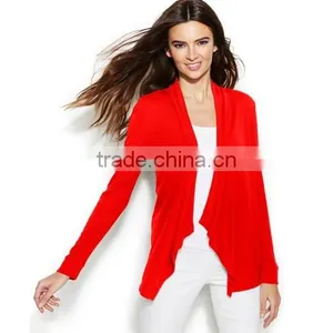 Wholesale Fashion Latest Long-Sleeve Open-Front Cardigan thumbnail-1