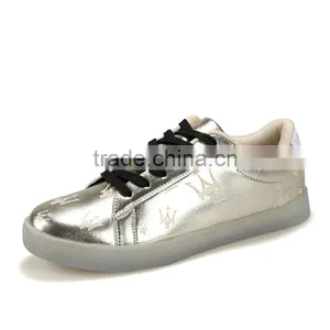 High Quality Fashion Fluorescence Casual Shoes Sample for Men, Adults Fluorescence Skateboard Shoes Casual for Male From China thumbnail-2