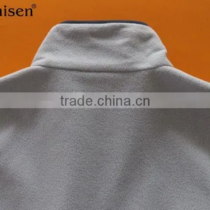 Plus Size Clothing Custom Gym Zip-up Polar Fleece Men Vest thumbnail-2