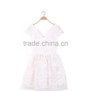 Maxnegio Fashion Red Lace Junior Bradesmaid Dress thumbnail-4