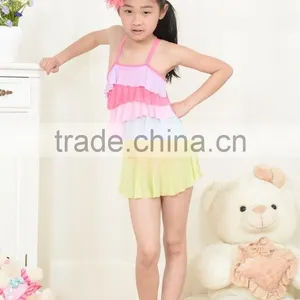 Cute Baby Girls Swimwear Kids Bikini One Piece Swimwear Swimsuits thumbnail-1