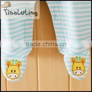 Wholesale Baby Boys Griaffe Cheap Footed Pajamas Baby Fleece Pajamas Sleeper thumbnail-4