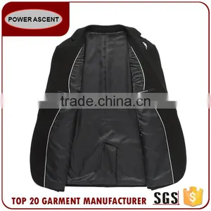 Wholesale Customized European Business Suit 1 Button Charcoal Men Suits thumbnail-3