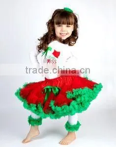 Lovely Girls Christmas Wear TuTu Dresses Red Pettiskirts Tulle Dress thumbnail-4
