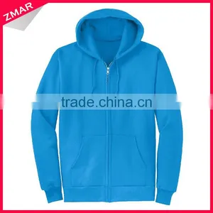 China Factory Wholesale Cheap Price Plain Zip Up Unbranded Custom Print Hoodie thumbnail-1