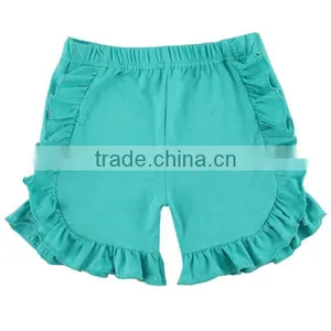 2017 Childrens Boutique Clothing Ruffle Shorts Summer Cotton Baby Girl Shorts thumbnail-1