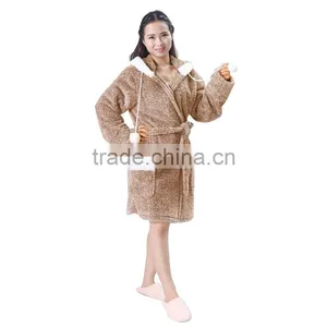 Cation Fabric Hooded Bath Dress Robe Set thumbnail-2