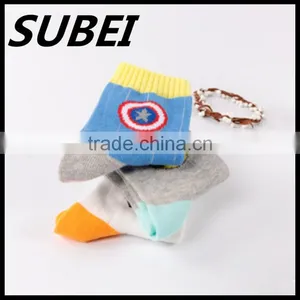 Cute Design 100% Organic Cotton Boy Soft Dress Socks thumbnail-4