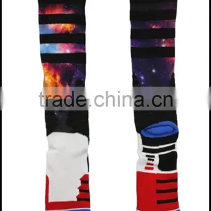 Custom Knee High Digital Print Compression Sublimation Stocking Basketball Elite Socks thumbnail-5