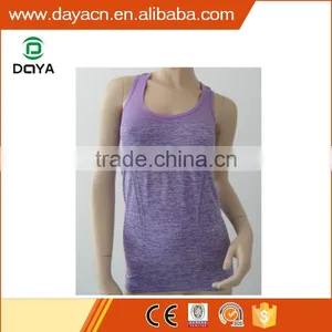 Ladies Seamless Sports Vest Running Vest Breathable Yoga Tank Top thumbnail-1