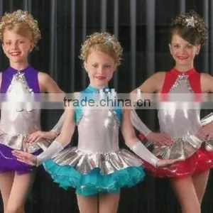 2015 Flower Skirt- Stunning Leotard Pelum Frock Design for Girl Baby -ballet Party Dance Tutu thumbnail-1