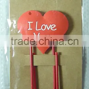 Red Hot Sale Colorful Heart Shape Paper Clip Manufacturer thumbnail-1