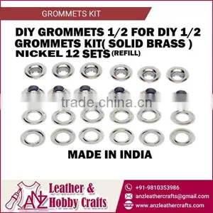 Bulk Supplier of Solid Brass 1/2 Grommets for Leather thumbnail-1