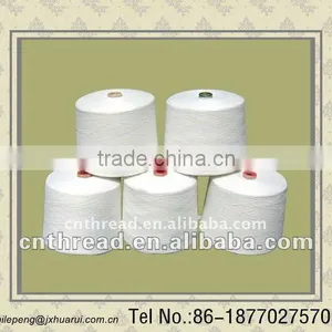Raw White 100 Pct Polyester Sewing Thread on Paper Cone Manufacturer thumbnail-1