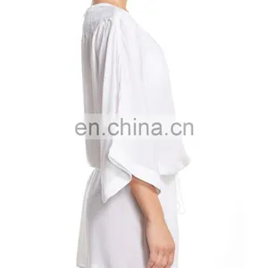 C100 Cotton Embroidered Cover-Up Beach Tunic thumbnail-2