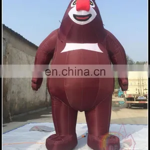 Best Price Inflatable Cartoon Bear Wholesale Inflatale Brown Bear For Advertising thumbnail-2