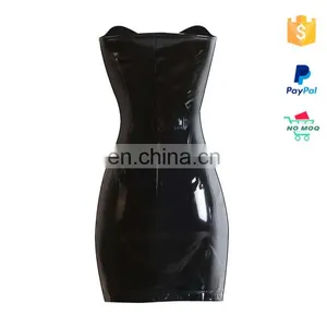 Wholesale Shining Lady Sexy Ziper Cheap Leather PVC Lingerie thumbnail-1