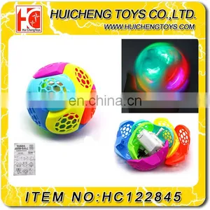 Magic Puzzle Assembled 12CM Flashing Light Glow Music Jumping Ball Promotion Toys EN71 thumbnail-1