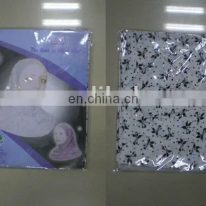 Muslim Fashion Knitting Ladies Hijab, New Design Floral Printing Soft Scarf thumbnail-1
