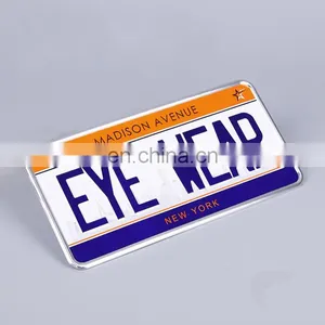 Wholesale OEM Items Car License Plate Type And USA Style Custom Decorative Embossed Aluminum Sign Car Plate thumbnail-1