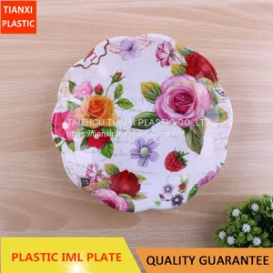 TX8008 PLASTIC SMALL SIZE ROUND PLATE CHEAP PLATE FOOD PLATE thumbnail-1